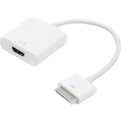 4XEM 30Pin Apple Proprietary connection to HDMI Adapter for Apple iPhone/iPad/iPod with 30pin connection