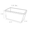 Storex Medium Classroom Storage Bin 16.75" x 11.87" x 8.28" Blue (STX61482U06C) - 2 of 4