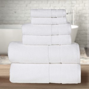 BAGOKIE 6 Pieces Towel Set for Bathroom - 1 of 4