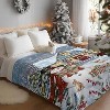 Christmas Blanket Gift, Soft Snowman Throw Blanket, Christmas Gift. - 3 of 4