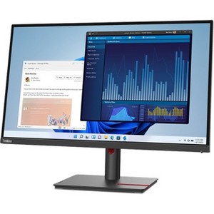 Lenovo ThinkVision T27p-30 27" Webcam 4K UHD 60Hz 4ms LCD IPS Monitor - 1 of 4