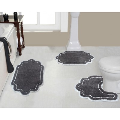 Allure Collection Cotton Tufted Bath Rug Set Set of 3 - Home Weavers