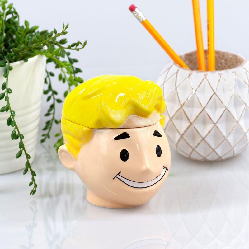Just Funky Fallout Collectibles Smiling Vault Boy Cookie Jar | Fallout 3D Ceramic Jar, 5 of 8