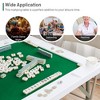 Costway 35'' 4-Player Mahjong Card Game Portable Folding Table w/Cup & Coin Holder - 4 of 4