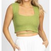 Women's KNIT CROSS-TIE BACK CROP TOP - Polagram - 2 of 4