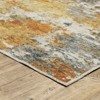 Micah Washable Contemporary Abstract Indoor Area Rug Orange/Blue - Captiv8e Designs - 2 of 4