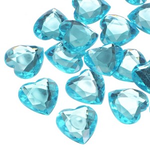 Unique Bargains Acrylic Flat Back Heart DIY Crafting Decor Jewelry Rhinestone 20 Pcs - 1 of 4