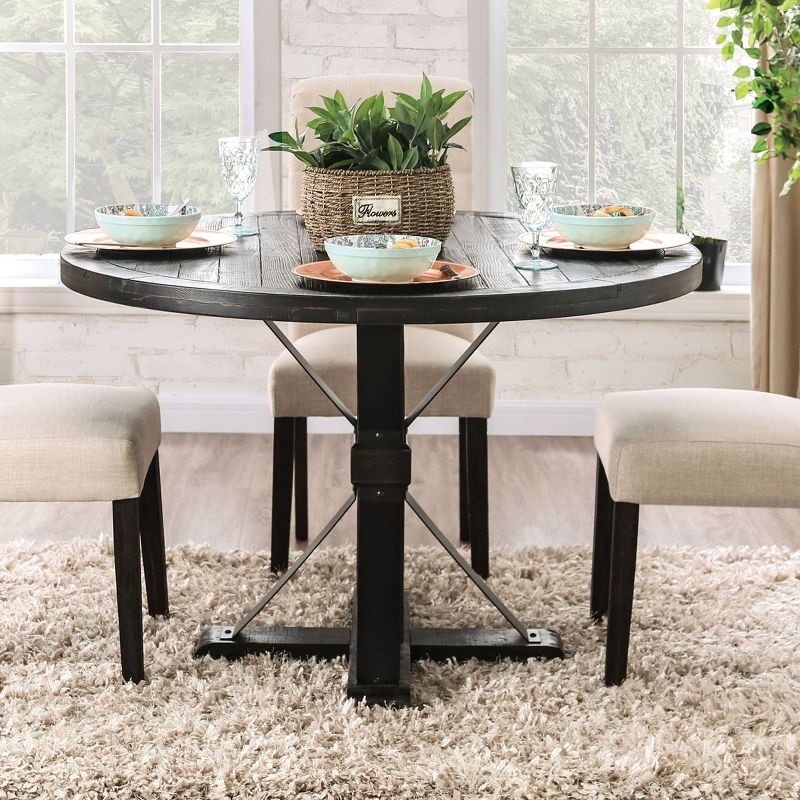 Greiger Round Dining Table Black - HOMES: Inside + Out, 3 of 11