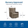 Baby Relax Mikayla 4-in-1 Nursery Swivel Glider Rocker Recliner - 4 of 4