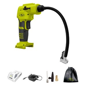 Sun Joe Auto Joe Portable Air Compressor, 24V 2 Ah Cordless Tire Inflator Pump with Battery and Charger for Bike and Pool Accessories, 24V-AJC-LTE - 1 of 4