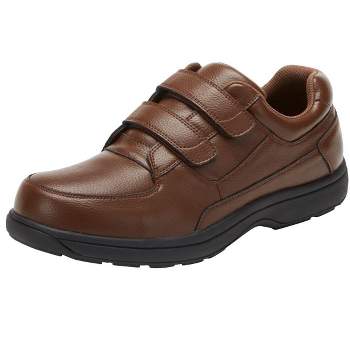 KingSize Men's Wide Width Double Adjustable Strap Comfort Walking Shoe