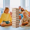 VEVOR Tumbling Timber Toy, 54 Blocks Medium Tumble Tower Blocks Game, Pine Wood Tumbling Tower Game with Carry Bag and Scoreboard - 2 of 4