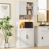 71" Tall Kitchen Storage Cabinets, Pantry Cabinet with Microwave Shelf - 3 of 4