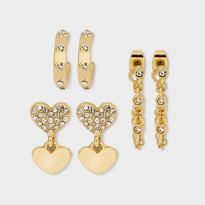 SUGARFIX by BaubleBar Crystal Statement Earrings - Gold