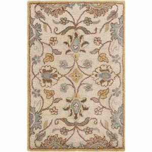 Hauteloom Caesar  Hand Tufted Tan 1012 Wool Rug - 1 of 4
