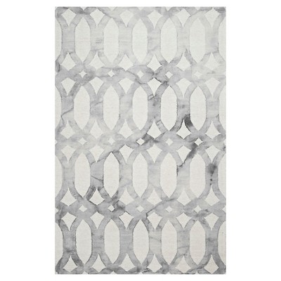 nuLOOM 100% Wool Hand Looped Nellie Runner - Gray (2' 6"x8')