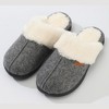 Roxoni Women's Winter House Fuzzy Fluffy Furry Cozy Clog Slipper - 4 of 4
