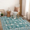 Coucheta Vintage Rug Washable Rug, Non Slip Non Shedding Indoor Carpets, Soft Non Shedding Floor Covering, Low Pile Thin Foldable Printed Mat - 2 of 4