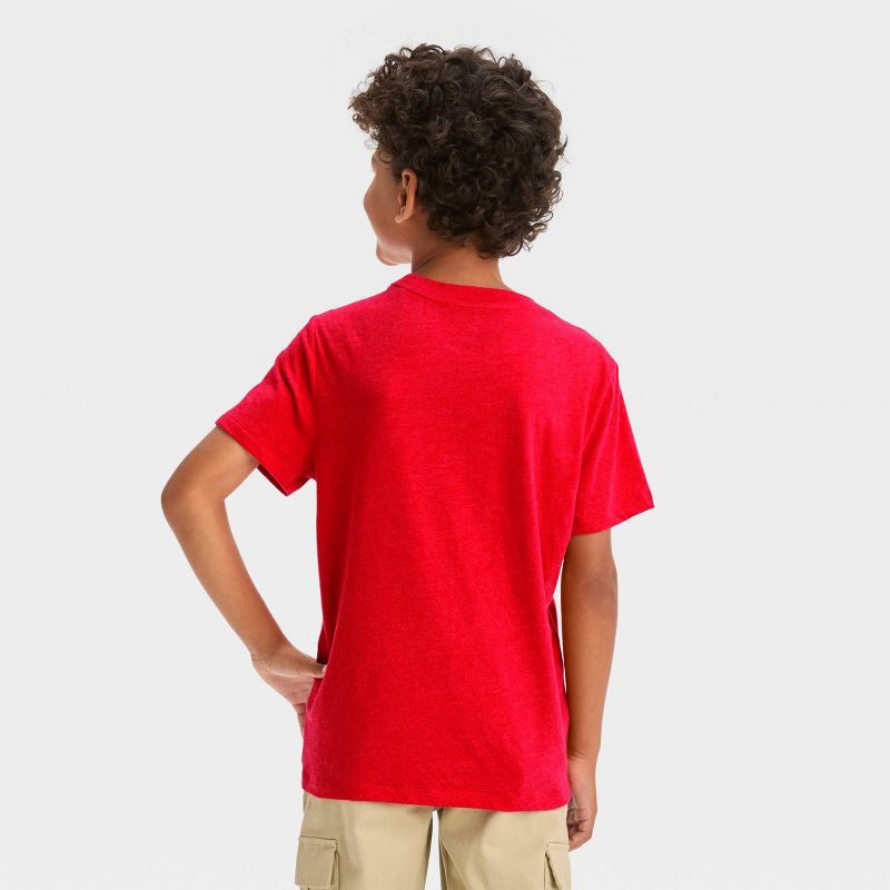 Boys' Short Sleeve Turtle Graphic T-Shirt - Cat & Jack™ Red, 4 of 5