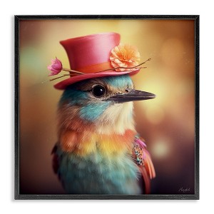 Stupell Industries Pastel Bird in Hat, 12" x 12" - 1 of 4