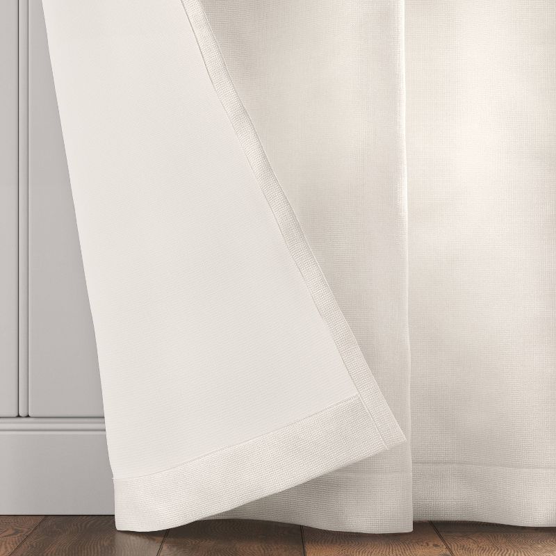 Light Filtering Pebbled Satin Curtain Panels - Threshold™, 4 of 6