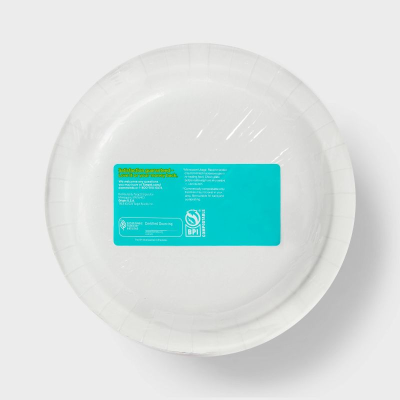 Textured Stripe Paper Plates - up & up™, 3 of 4