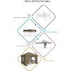 10x10FT Pop Up Canopy Tent, Folding Tent Shelter with 4 Removable Sidewalls, Easy Setup Outdoor Canopy, Height Adjustable Shelter Gazebos - 2 of 4