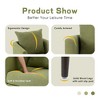 CAVINAS Chenille Accent Chair with Pillow and Solid Wood Legs,Modern Upholstered Living Room Chairs,Reading Chairs for Living Room - 4 of 4