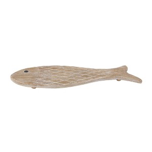 Transpac Wood Fish Serving Board Home Decorations Spring - 1 of 1