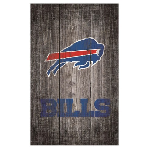 Buffalo Bills NFL Wood State Sign