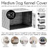 Sweet Jojo Designs Boy, Girl, Unisex/Gender Neutral Dog Crate Kennel Cover 36in. Trellis Gray And White - 4 of 4