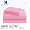 6 Piece Sheet Set, Deluxe Ultra Soft 1500 Series, Double Brushed Microfiber by Sweet Home Collection® - 2 of 4