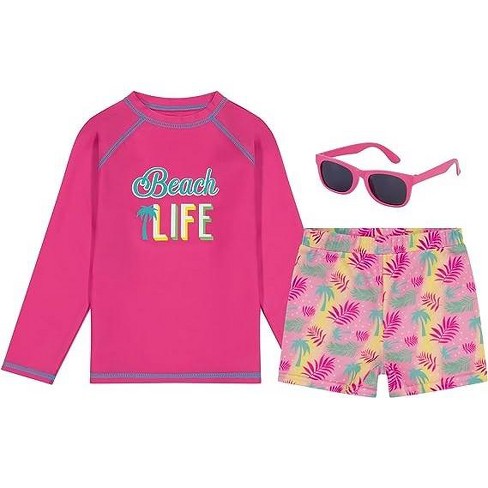 Girls swimming best sale costume with shorts