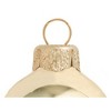 Northlight 12ct Champagne Gold Shiny Christmas Glass Ball Ornaments - 2.75" (70mm) - 3 of 4