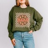 Simply Sage Market S.W.Smiley Checkered Mama Flowers Sweatshirt - 2 of 4