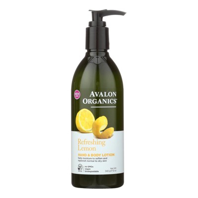 Avalon Organics Hand and Body Lotion Lemon 12 fl oz