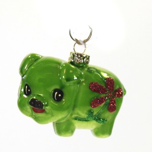Cody Foster 2.0 Inch Retro Pig Kitsch Easter Spring Flowers Tree Ornaments - 1 of 3
