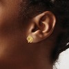 Black Bow Jewelry 10mm Polished Love Knot Post Earrings in 14k Yellow Gold - 3 of 4