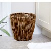 LunaLulinlk Small Reed Willow Waste Basket Indoor Trash Cans - 3 of 3