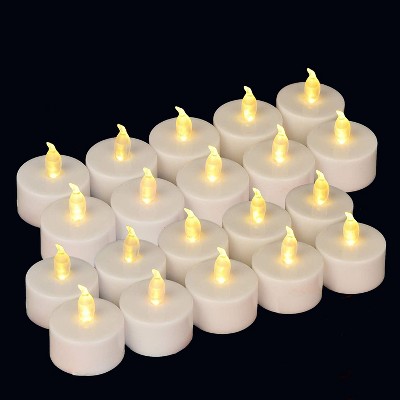24-Piece Yellow LED Flameless Tealight Candle Set