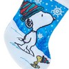 18.0 Inch Snoopy Woodstock Stocking Peanuts Snowflakes Holiday Stockings - 2 of 3
