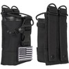 Nakedcellphone Radio Pouch Holster Holder Case (with Molle Strap Harness System and Quick Release Buckle) - Black - 2 of 4