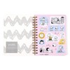 Yoobi 6"x8" Peanuts Journal Spiral with Elastic Band Pink Snoopy Dance - 2 of 4