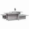 vidaXL Coffee Table Set of 2 Gray Sonoma Engineered Wood Medium - 2 of 4