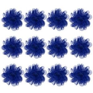 Unique Bargains Mesh Fabric Full Chiffon Flowers for DIY 12 Pcs - 1 of 4