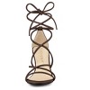 Allegra K Women's Back to College Strappy Straps Lace Up Chunky Heel Sandals - 3 of 4