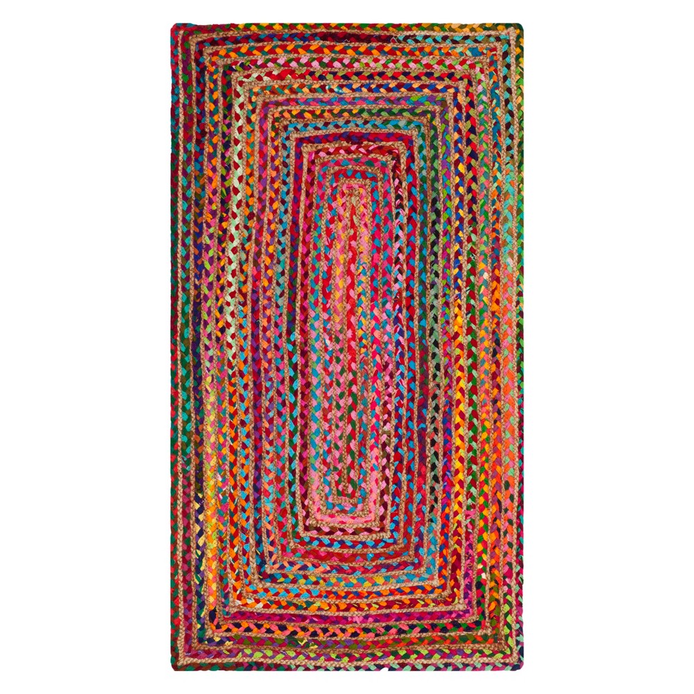  Sue Stripe Woven Accent Rug Red/Multi