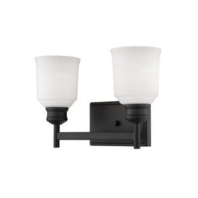 Millennium Lighting Burbank 2 - Light Vanity in  Matte Black