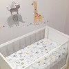 Lambs & Ivy Animal Jungle Soft 100% Cotton Jersey Baby Fitted Crib Sheet - 2 of 4