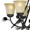 Vaxcel Sierra 6 - Light Chandelier in  Black Walnut - 2 of 4